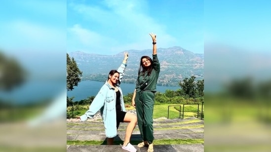 Sonakshi Sinha quotes Gautam Buddha and captioned her post, "Gautam Buddha said “Stop trying to calm the storm… calm yourself the storm will pass” so here i am finding some peace and calm."(Instagram/@sonakshisinha)
