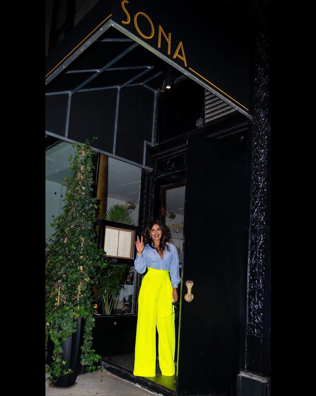 Priyanka Chopra returned to the UK after Diwali celebrations in the US. Priyanka Chopra returned to the UK after Diwali celebrations in the US.