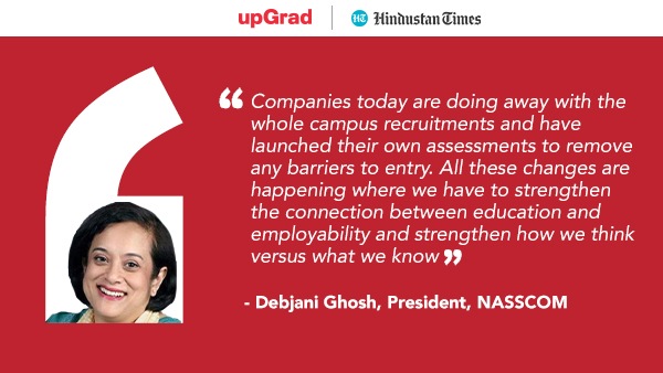 Debjani Ghosh, President, NASSCOM on strengthening connection between education and employability Debjani Ghosh, President, NASSCOM on strengthening connection between education and employability 