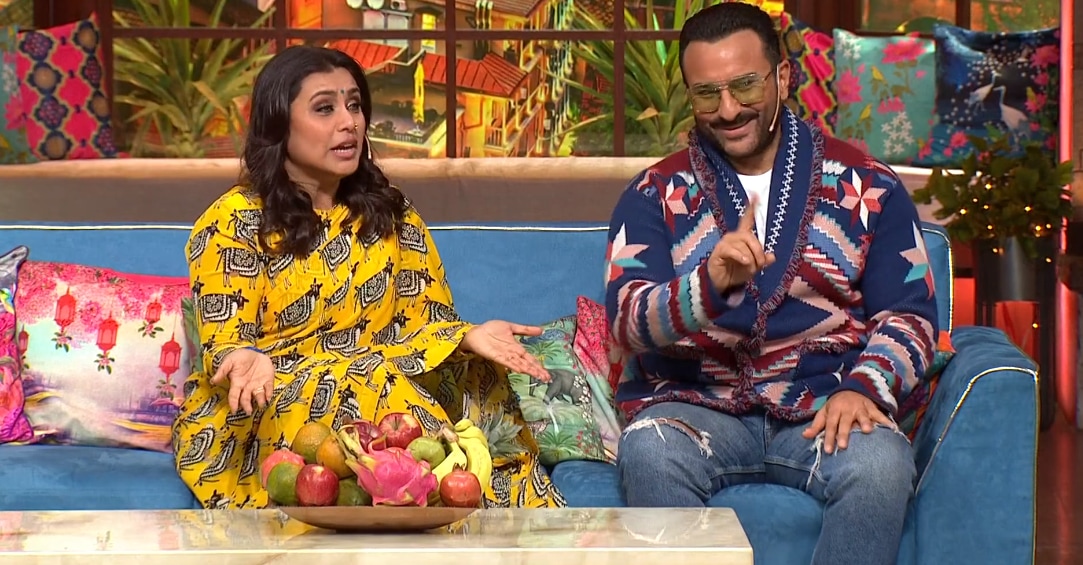 Saif Ali Khan and Rani Mukerji on The Kapil Sharma Show. Saif Ali Khan and Rani Mukerji on The Kapil Sharma Show. 