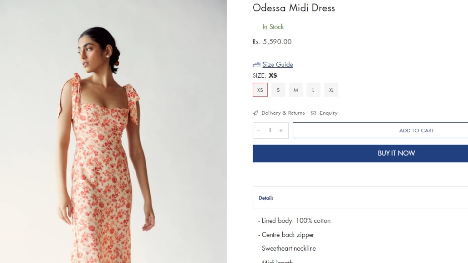 The Odessa Midi Dress.&nbsp;(summersomewhereshop.com)