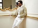 Ayushmann Khurrana slays <span class='webrupee'>₹</span>60k bomber jacket made from ocean, landfill waste(Instagram/gauravguptaofficial) Ayushmann Khurrana slays <span class='webrupee'>₹</span>60k bomber jacket made from ocean, landfill waste(Instagram/gauravguptaofficial)