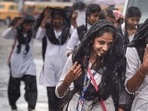 KBut not all private schools are following staggered timings. Some have only asked students of classes 9th and 11th to attend classes for the time being. (PTI Photo/File/Representative) KBut not all private schools are following staggered timings. Some have only asked students of classes 9th and 11th to attend classes for the time being. (PTI Photo/File/Representative)