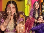 Shraddha Arya's mehendi ceremony was held on Monday. Shraddha Arya's mehendi ceremony was held on Monday.