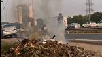 Garbage being burnt along NH48 , in Gurugram on Tuesday. To overcome this, close monitoring will be done to fine violators and ensure waste collection, disposal, and processing system are adhered to, as per norms, said officials. (Vipin Kumar/HT Photo) Garbage being burnt along NH48 , in Gurugram on Tuesday. To overcome this, close monitoring will be done to fine violators and ensure waste collection, disposal, and processing system are adhered to, as per norms, said officials. (Vipin Kumar/HT Photo)