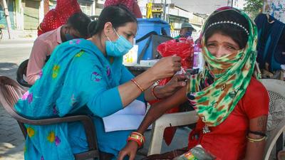 In Nuh, door-to-door vaccination started on November 10. On Monday, 11,090 people were vaccinated while on Tuesday, 11,631 people were vaccinated in Nuh. (PTI File) In Nuh, door-to-door vaccination started on November 10. On Monday, 11,090 people were vaccinated while on Tuesday, 11,631 people were vaccinated in Nuh. (PTI File)