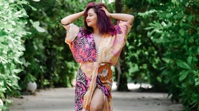 From picture-perfect private villas extending to alabaster white sand beaches or swings suspended over turquoise blue waters that overlook sunsets dipping into the horizon, everything about the Maldives pulls at our heart strings and Rashami Desai’s pictures from there are nothing short of a visual treat. (Instagram/imrashamidesai) From picture-perfect private villas extending to alabaster white sand beaches or swings suspended over turquoise blue waters that overlook sunsets dipping into the horizon, everything about the Maldives pulls at our heart strings and Rashami Desai’s pictures from there are nothing short of a visual treat. (Instagram/imrashamidesai)
