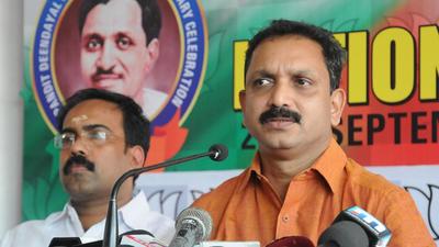 Kerala BJP president K Surendran said that the BJP party workers will be forced to defend themselves if the Kerala police failed to take action against disruptive forces. (HT File)