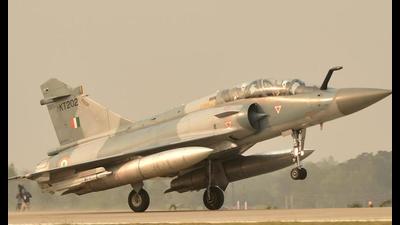 An Indian Air Force aircraft during an air show at the inauguration of the Purvanchal Expressway, in Sultanpur, Tuesday, (PTI Photo)