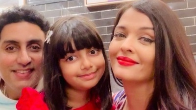 Abhishek Bachchan and Aishwarya Rai are celebrating Aaradhya's 10th birthday in Maldives. Abhishek Bachchan and Aishwarya Rai are celebrating Aaradhya's 10th birthday in Maldives. 