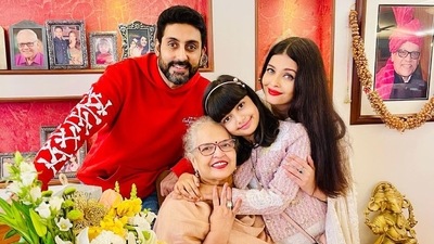 Aaradhya is also very close to her maternal grandmother Vrinda Rai. The two would often accompany Aishwarya Rai to Cannes and other foreign locations. Aaradhya is also very close to her maternal grandmother Vrinda Rai. The two would often accompany Aishwarya Rai to Cannes and other foreign locations.