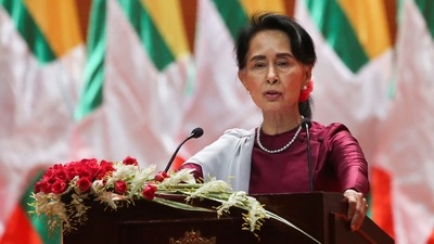 Myanmar's State Counsellor Aung San Suu Kyi. (AFP)