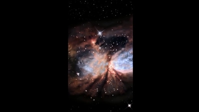 The image is taken from the visualisation video by Nasa. (Instagram/@nasahubble)