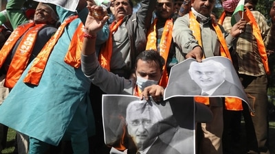 Salman Khurshid’s house in Nainital’s Ramgarh was allegedly vandalised on Monday and the police have booked 20 people in connection with the incident (PTI) Salman Khurshid’s house in Nainital’s Ramgarh was allegedly vandalised on Monday and the police have booked 20 people in connection with the incident (PTI)