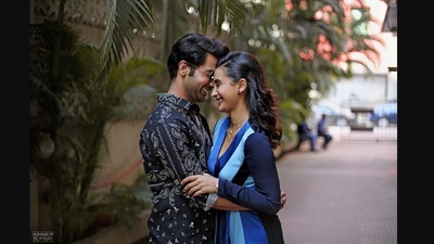 The image shows Rajkummar Rao and Patralekhaa&nbsp;who recently got married. (Instagram/@officialhumansofbombay)