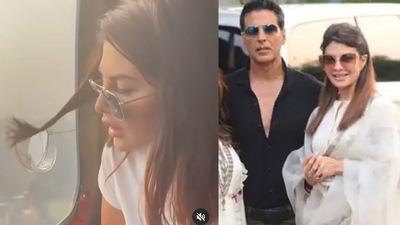 Akshay Kumar has shared a video featuring Jacqueline Fernandez. Akshay Kumar has shared a video featuring Jacqueline Fernandez.