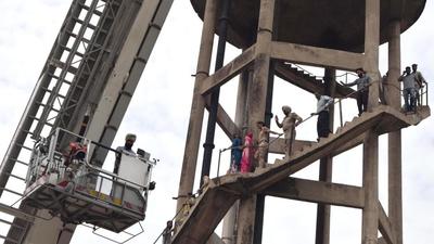 Jobless ETT teachers had been protesting for the past 27 days at Desumajra village where five teachers have been holding fast unto death at the overhead water tank. (HT File Photo/ Representational image)