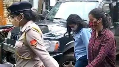 Journalists Samriddhi K Sakunia and Swarna Jha, employed with Delhi-based news channel HW News Network, were arrested by Tripura police in the early hours of Monday (ANI) Journalists Samriddhi K Sakunia and Swarna Jha, employed with Delhi-based news channel HW News Network, were arrested by Tripura police in the early hours of Monday (ANI)