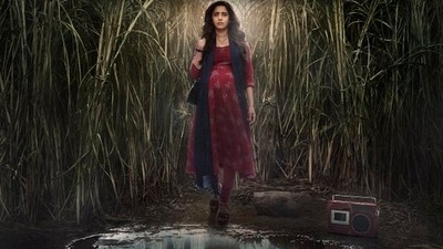 Nushrratt Bharuccha on the poster of Chhorii. Nushrratt Bharuccha on the poster of Chhorii. 