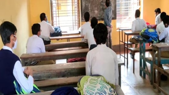 All educational institutions remained closed for physical classes since March, 2020 after the central government announced a countrywide Covid-induced lockdown.(ANI)