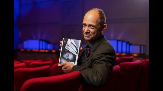 Damon Galgut at the 2021 Booker Prize Awards Ceremony in London on November 3, 2021. (AP)