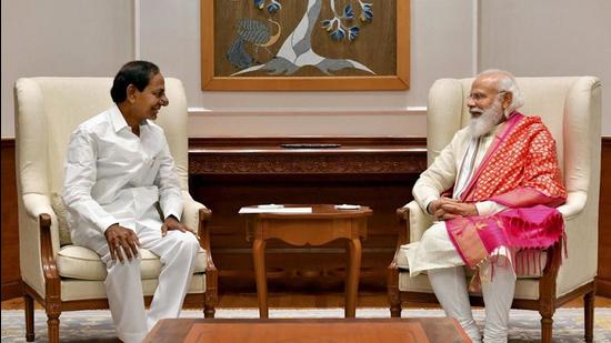 Telangana chief minister K Chandrashekar Rao (KCR) said the Narendra Modi-led Centre had been adopting anti-farmer policies all over the country (Agencies)