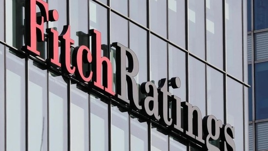 The Fitch Ratings logo is seen at their offices at Canary Wharf financial district in London, Britain.&nbsp;(File Photo / REUTERS)