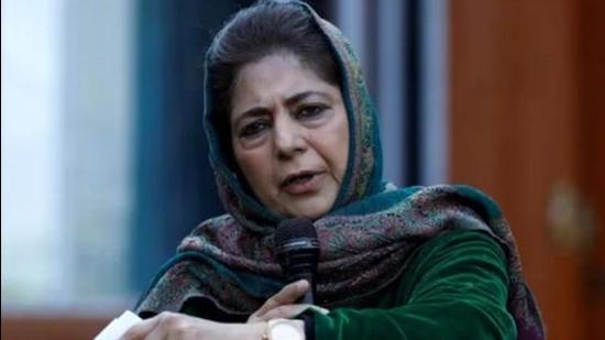 Mehbooba Mufti advises the youth against falling prey to the BJP’s ‘machinations’ in Jammu. (HT file photo) Mehbooba Mufti advises the youth against falling prey to the BJP’s ‘machinations’ in Jammu. (HT file photo)
