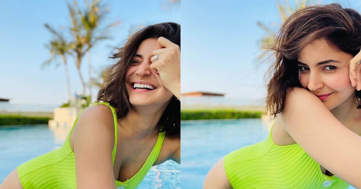 Anushka Sharma shared pictures from her pool time. Anushka Sharma shared pictures from her pool time. 