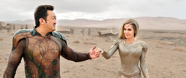 A huge movie star in his homeland, Lee made his Hollywood debut opposite Angelina Jolie (Courtesy of Marvel Studios)
