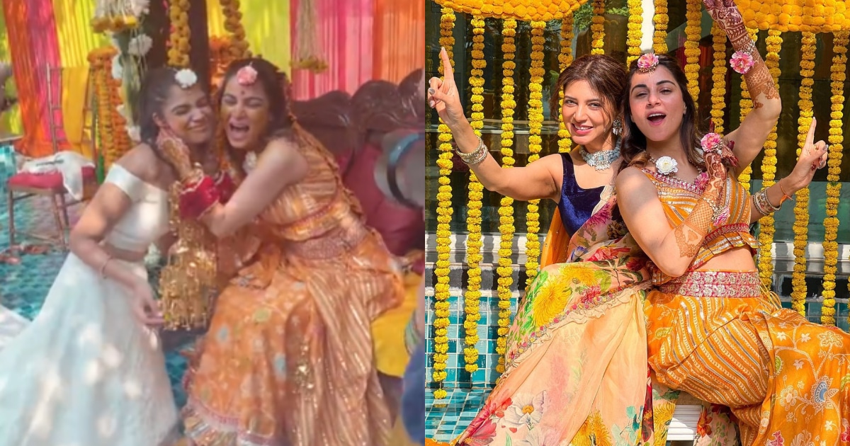 Shraddha Arya at her haldi ceremony. Shraddha Arya at her haldi ceremony.