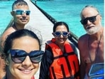 Gul Panag is currently vacationing in Maldives with her family. The actor’s Instagram profile is replete with snippets from her ventures in the sea and she keeps adding to the travel album with glimpses that document that amount of fun and adventure she is having. From going snorkeling to chilling in the pool, the actor is doing it all and more.(Instagram/@gulpanag)
