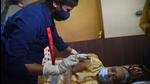 Since July, Brihanmumbai Municipal Corporation (BMC) has vaccinated 8,672 bedridden patients in the city, of whom 3,918 are fully inoculated till November 17. (HT PHOTO) Since July, Brihanmumbai Municipal Corporation (BMC) has vaccinated 8,672 bedridden patients in the city, of whom 3,918 are fully inoculated till November 17. (HT PHOTO)