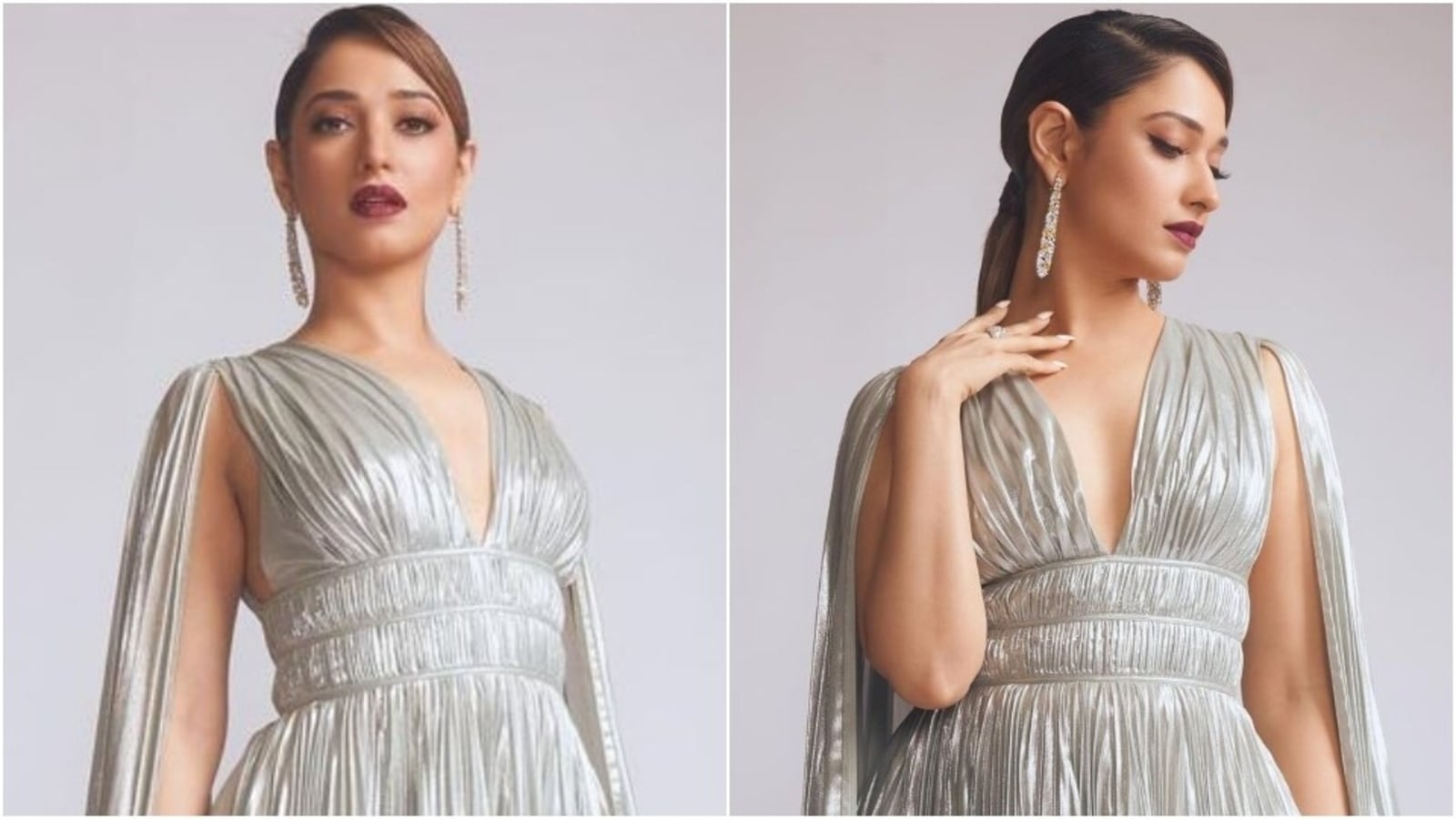 Tamannaah Bhatia Is An Eternal Goddess In Magnetic Silver Gown, All ...