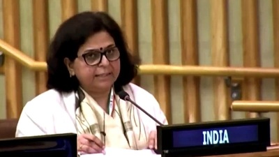 India will continue to take firm and decisive action against cross-border terrorism emanating from Pakistan, she said. (ANI File Photo) India will continue to take firm and decisive action against cross-border terrorism emanating from Pakistan, she said. (ANI File Photo)