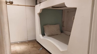 The Indian Railways' pod hotel comprises three categories—30 classic pods, 7 ladies only, 10 private pods and one for differently-abled passengers. (File Photo) The Indian Railways' pod hotel comprises three categories—30 classic pods, 7 ladies only, 10 private pods and one for differently-abled passengers. (File Photo)