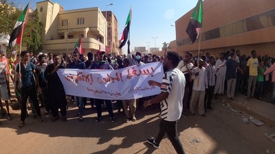 Sudanese opponents of the military coup take to the streets of the capital Khartoum, on November 17, 2021, in the bloodiest day since the military's October 25 takeover. (AFP) Sudanese opponents of the military coup take to the streets of the capital Khartoum, on November 17, 2021, in the bloodiest day since the military's October 25 takeover. (AFP)