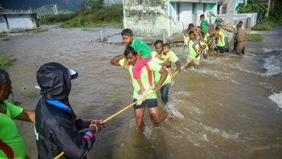 The Tamil Nadu government through Baalu submitted a note seeking a ₹2,629 crore relief from the Centre. (PTI) The Tamil Nadu government through Baalu submitted a note seeking a ₹2,629 crore relief from the Centre. (PTI)