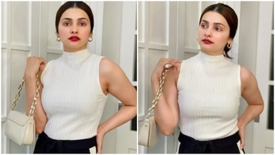 Prachi Desai’s sense of sartorial fashion often reflects on her pictures from her fashion photoshoots, that make their way to her Instagram profile. From acing a traditional look to showing how to aptly dress up for a casual day out, Prachi can slay any look. For Tuesday, Prachi decided to show her love for monochrome in this attire. (Instagram/@prachidesai) Prachi Desai’s sense of sartorial fashion often reflects on her pictures from her fashion photoshoots, that make their way to her Instagram profile. From acing a traditional look to showing how to aptly dress up for a casual day out, Prachi can slay any look. For Tuesday, Prachi decided to show her love for monochrome in this attire. (Instagram/@prachidesai)