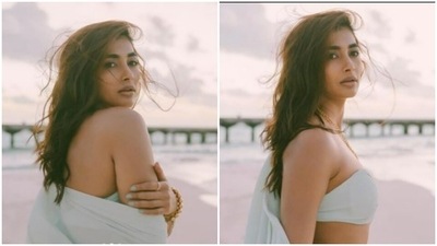 In a ₹13.8K three-piece set, Pooja Hegde is ‘as wild as the sea’ (Instagram/@hedgepooja) In a ₹13.8K three-piece set, Pooja Hegde is ‘as wild as the sea’ (Instagram/@hedgepooja)