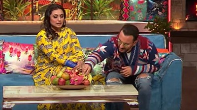 Saif Ali Khan and Rani Mukerji on The Kapil Sharma Show.