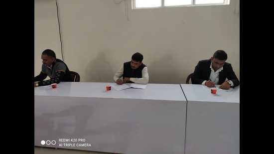 Exam for Congress spokesperson and media coordinator in progress (Sourced.)