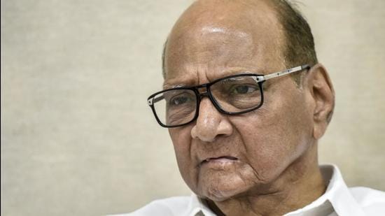 NCP chief Sharad Pawar said there is also suspicion that communal sentiments were raked up for BJP’s benefits in the assembly elections scheduled in a few states. (Kunal Patil/HT Photo)