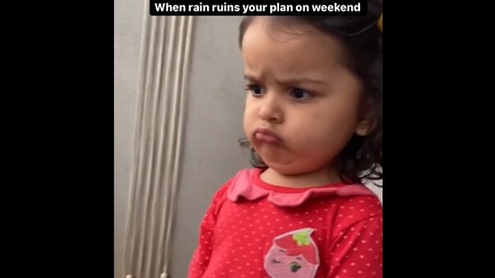 This little girl was very angry when the Bangalore rains ruined her weekend plans.&nbsp; (instagram/@me_and_my_bachchas)