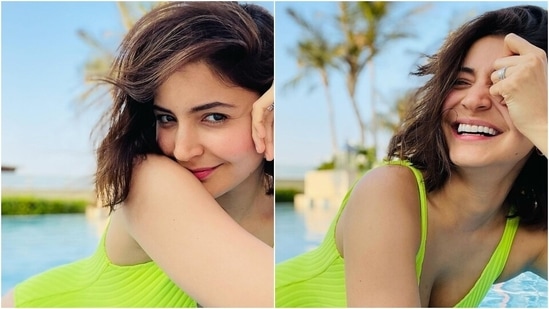 Loved Anushka Sharma's green swimsuit in happy pool day pics? It is worth <span class='webrupee'>₹</span>8k