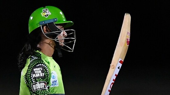 Smriti Mandhana hits WBBL record-equalling 114 not out in WBBL(TWITTER) Smriti Mandhana hits WBBL record-equalling 114 not out in WBBL(TWITTER)