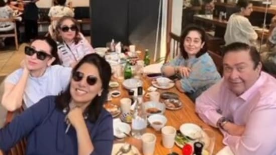 Karisma Kapoor shared pictures with Neetu Kapoor, Randhir Kapoor among other family members.