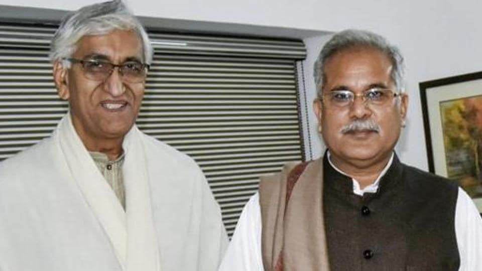 File photo of Chhattisgarh Congress leader and health minister TS Singh Deo with CM Bhupesh Baghel. File photo of Chhattisgarh Congress leader and health minister TS Singh Deo with CM Bhupesh Baghel.