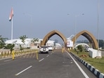 Pilgrims arrive at the Integrated Check Post (ICP) at Dera Baba Nanak as Kartarpur Corridor reopens, in Gurdaspur on Wednesday. (ANI Photo) Pilgrims arrive at the Integrated Check Post (ICP) at Dera Baba Nanak as Kartarpur Corridor reopens, in Gurdaspur on Wednesday. (ANI Photo)