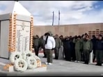 Defence minister Rajnath Singh paid homage at the revamped memorial in Rezang La on Thursday.
